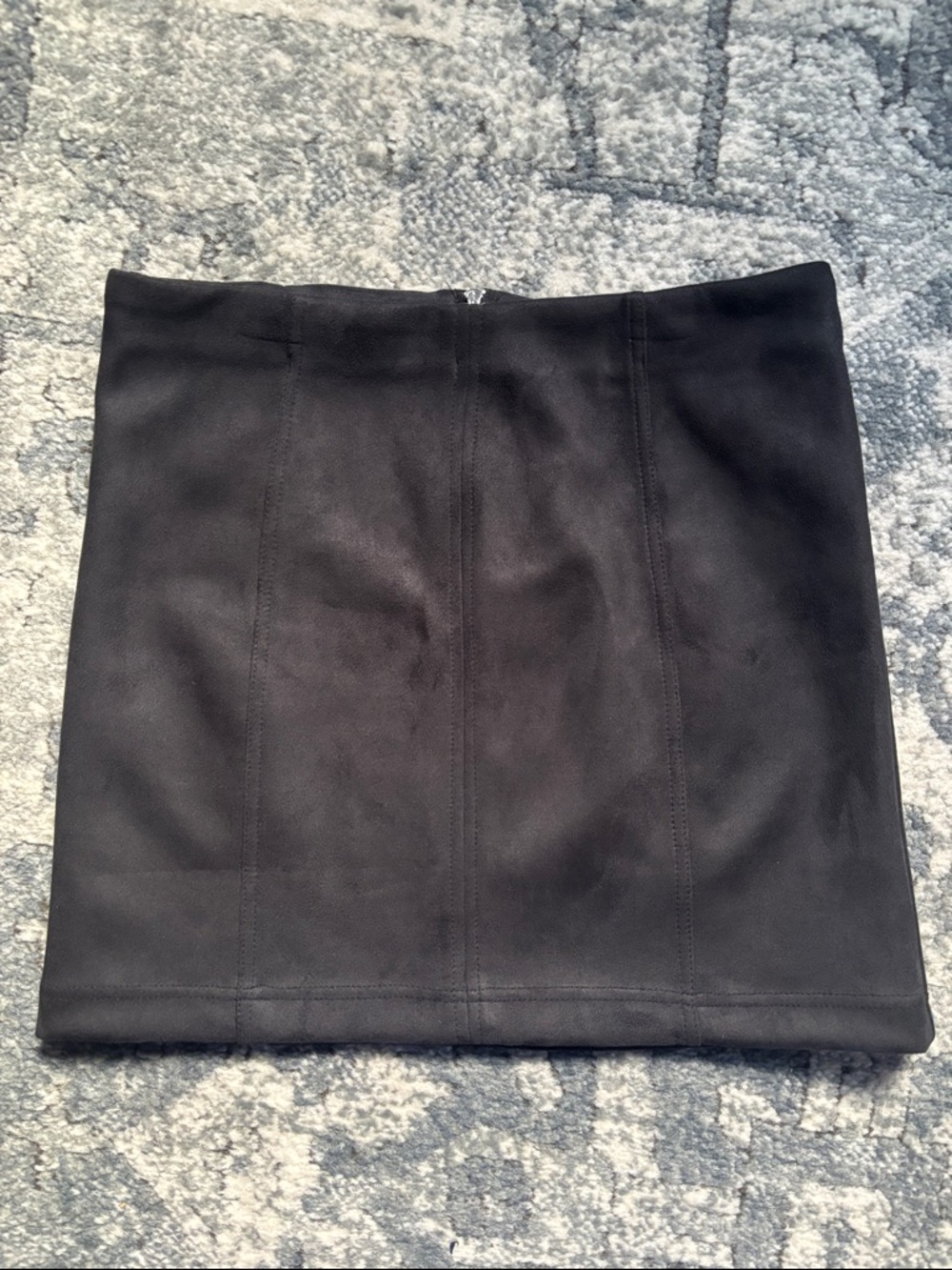 NWT Soft Black Suede-Look Mini Skirt